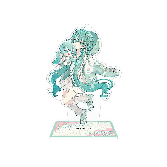 フラワー　アクリルキーホルダー　アクリルスタンド　ニコニコ　初音ミク 初音ミク_キャラクター・ボーカル・シリーズ01 初音ミク ミクハグ