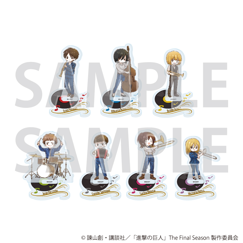 進撃の巨人_アクリルぷちスタンド01/ジャズver. Aセット コンプリートセット(全7種)(グラフアートイラスト)【コンプリートセット／7個入り】