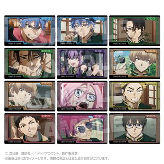 デッドアカウント_トレーディングホログラム缶バッジ 【BOX／6個入り