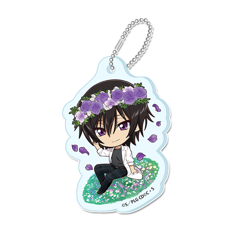 コードギアス 反逆のルルーシュ_ぷちちょこミニアクリルキーホルダー【ルルーシュ（B）】Flower Collection