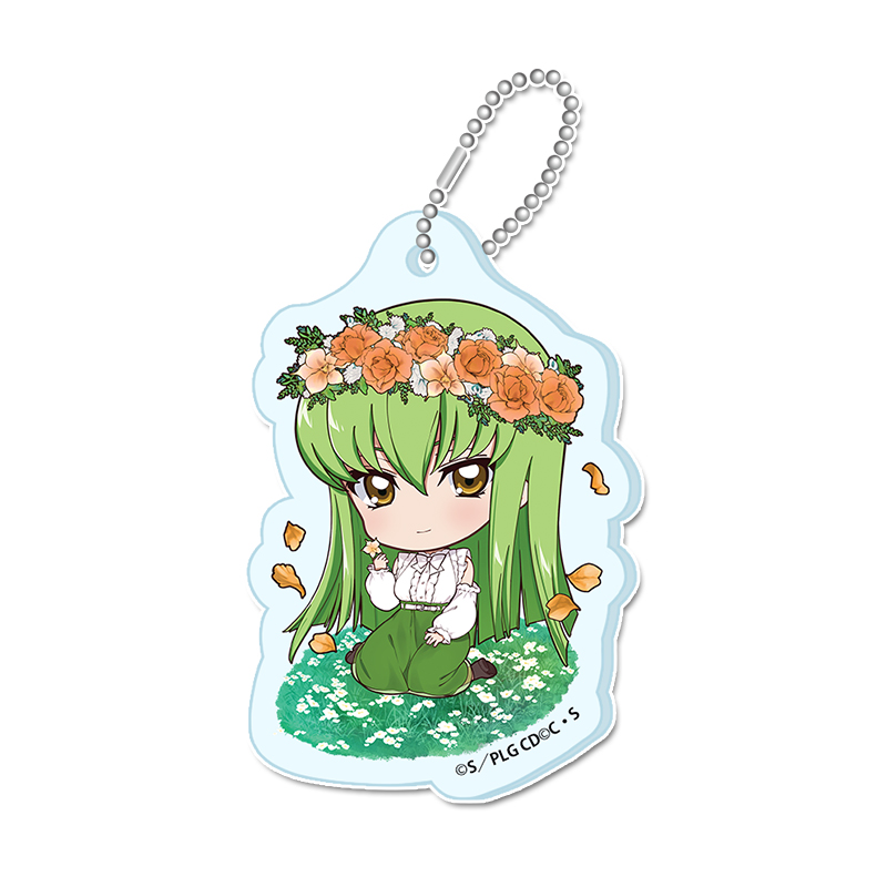 コードギアス 反逆のルルーシュ_ぷちちょこミニアクリルキーホルダー【C.C.（B）】Flower Collection