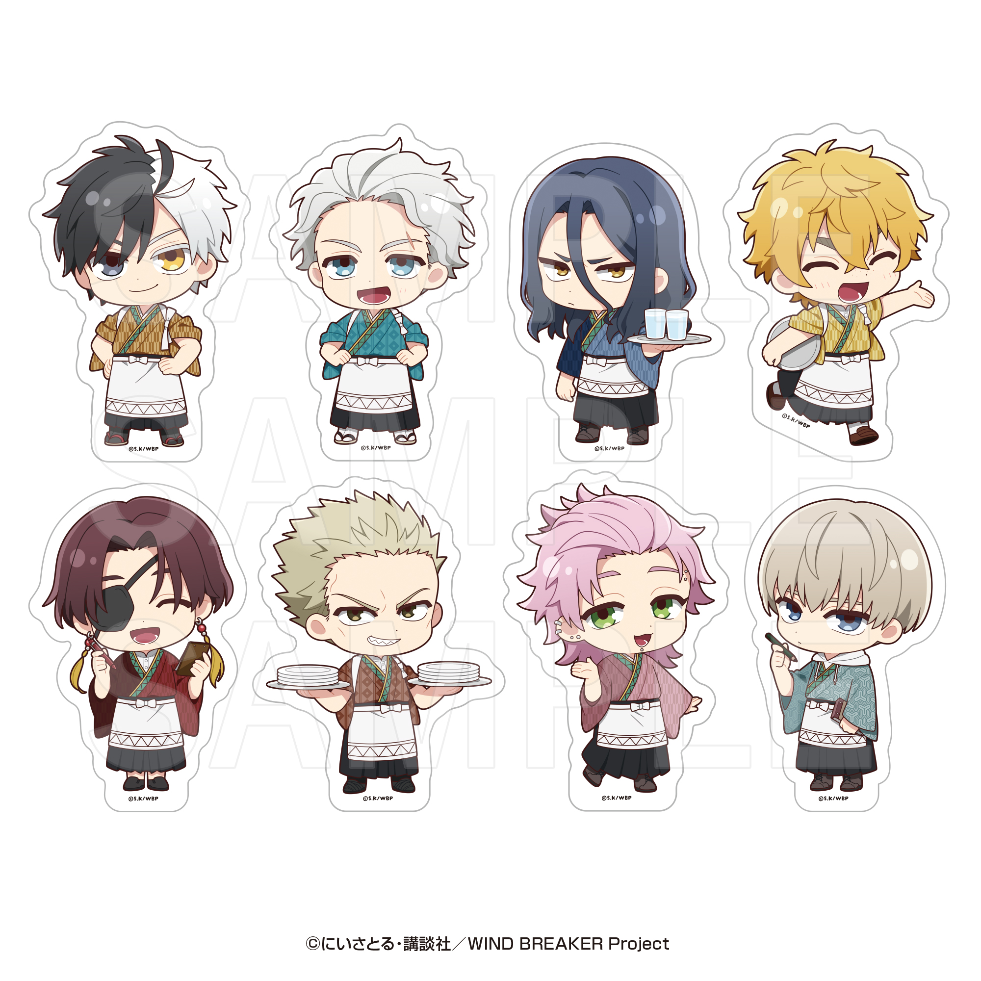 WIND BREAKER in E-DINER_ダイカットステッカーセット(8枚入り)