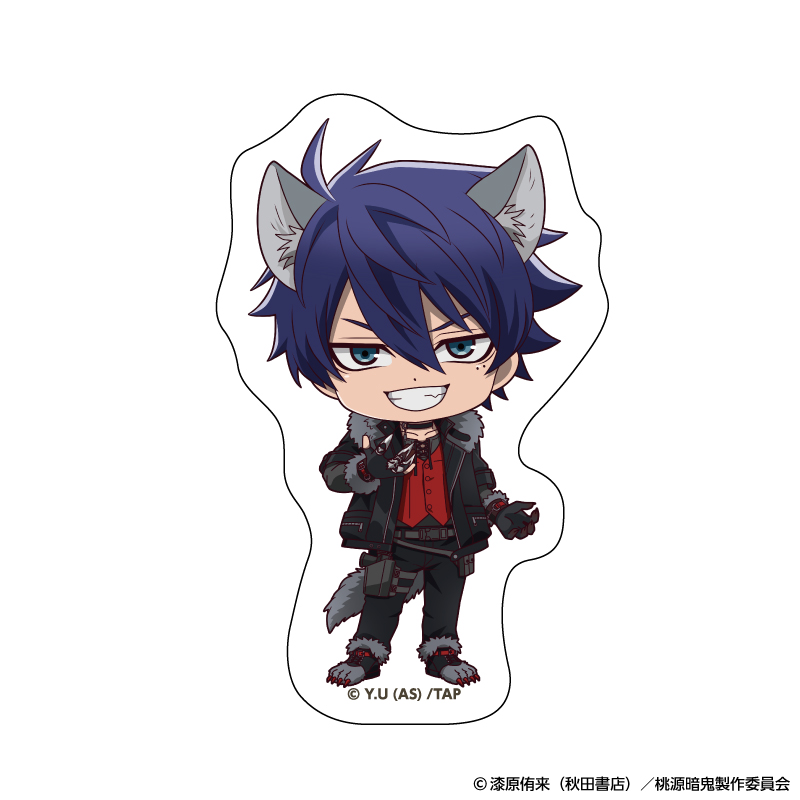 桃源暗鬼_ダイカットステッカー 人狼デフォルメ (一ノ瀬 四季)