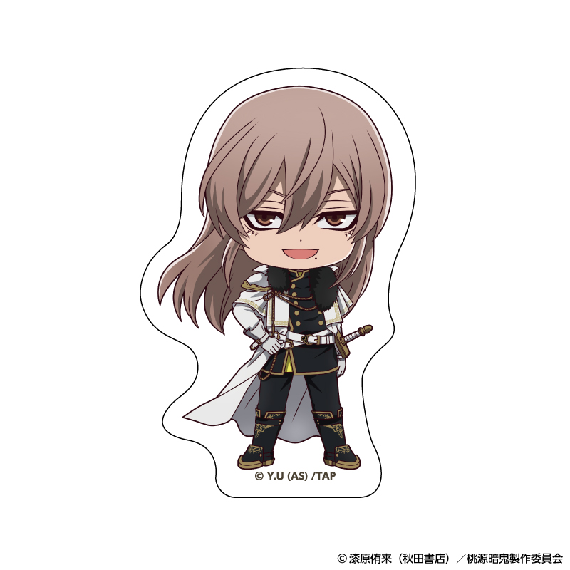 桃源暗鬼_ダイカットステッカー 人狼デフォルメ (桃寺 神門)