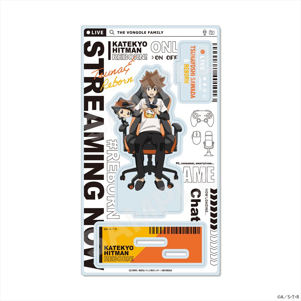 家庭教師ヒットマンREBORN!_ゲーム配信者風ver. ジオラマアクリル /01 沢田綱吉&リボーン
