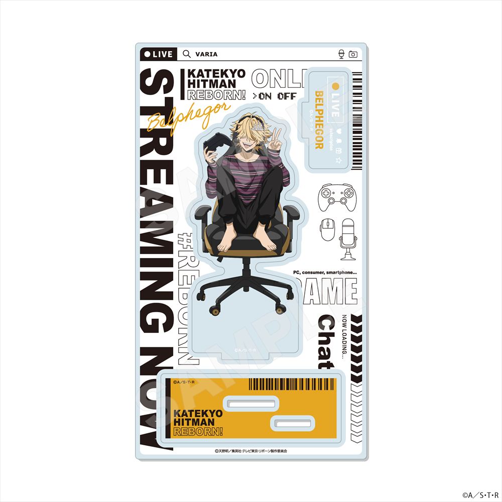 家庭教師ヒットマンREBORN!_ゲーム配信者風ver. ジオラマアクリル /08 ベルフェゴール