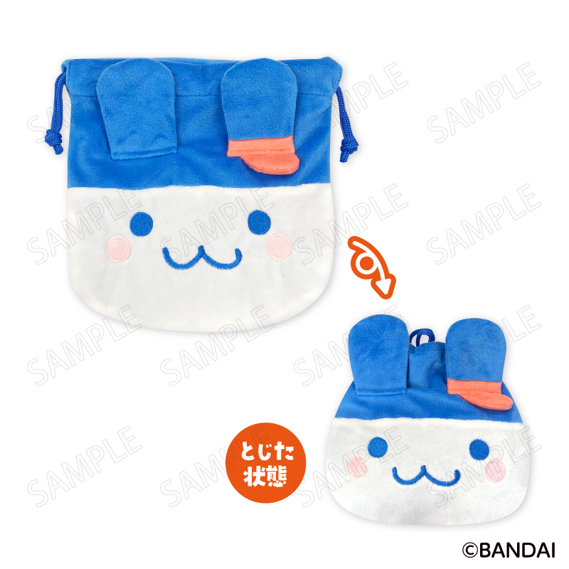 たまごっち_ウェルカムバーガー フェイス巾着 <D:みみっち>