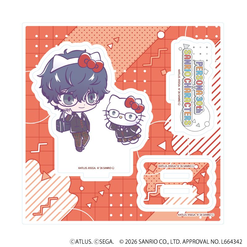 P30th×サンリオキャラクターズ_アクリルスタンドプレート07/P5主人公