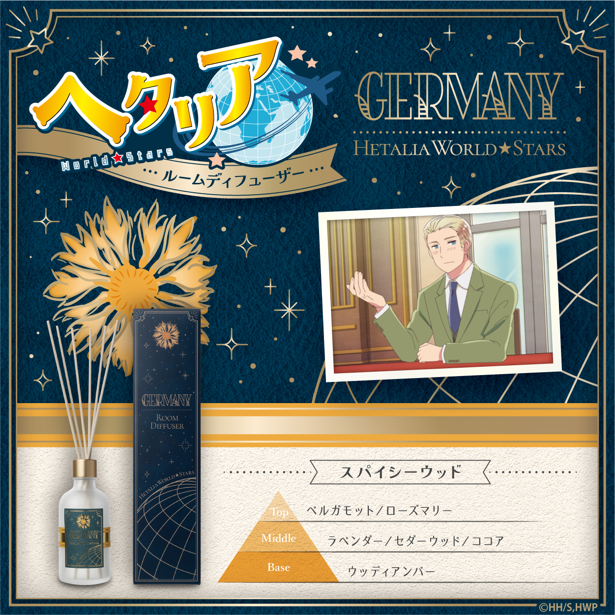 ヘタリア World☆Stars_ルームディフューザー ドイツ-スパイシーウッド-