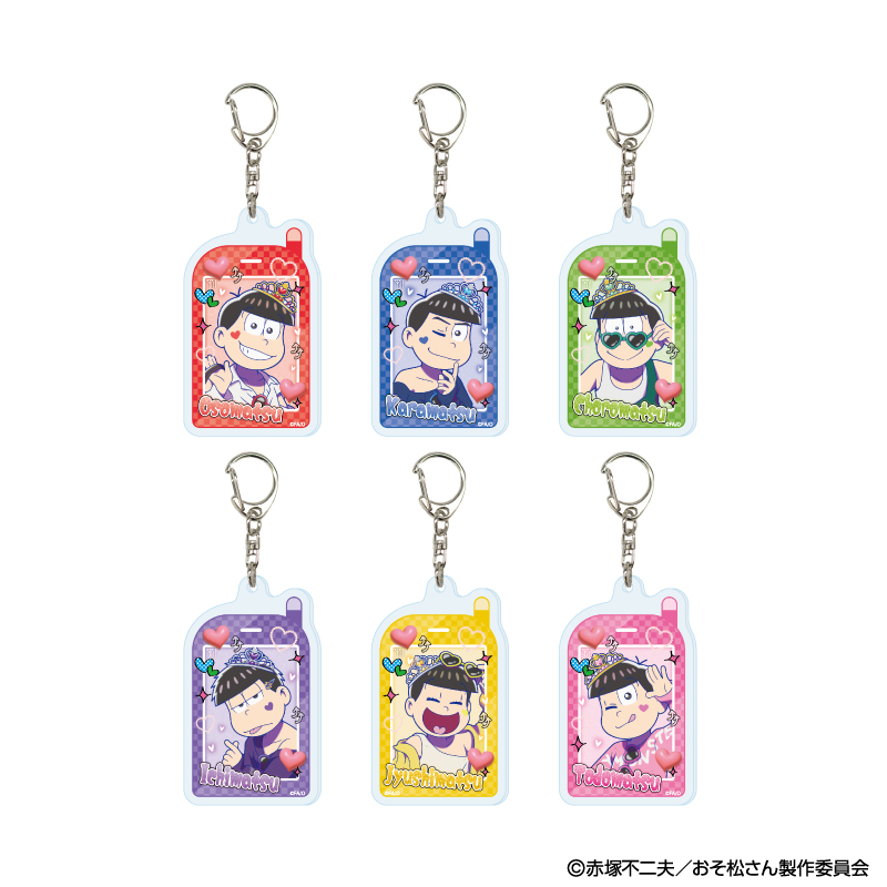 おそ松さん_アクリルキーホルダー02/ギャル男ver. コンプリートセット(全6種)(描き下ろしイラスト)【コンプリートセット/6個入り】