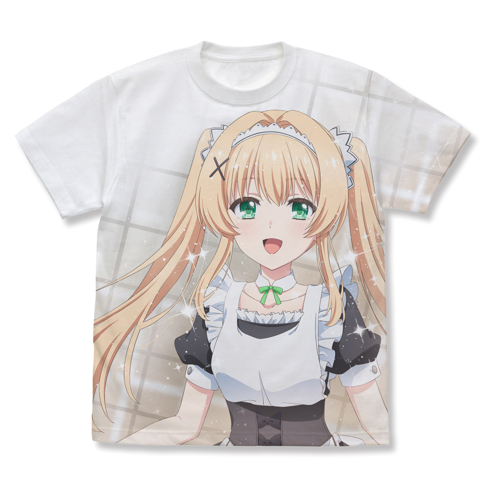 Summer Pockets_XLサイズ_描き下ろし 紬ヴェンダース フルグラフィックTシャツ ご奉仕メイドVer./WHITE