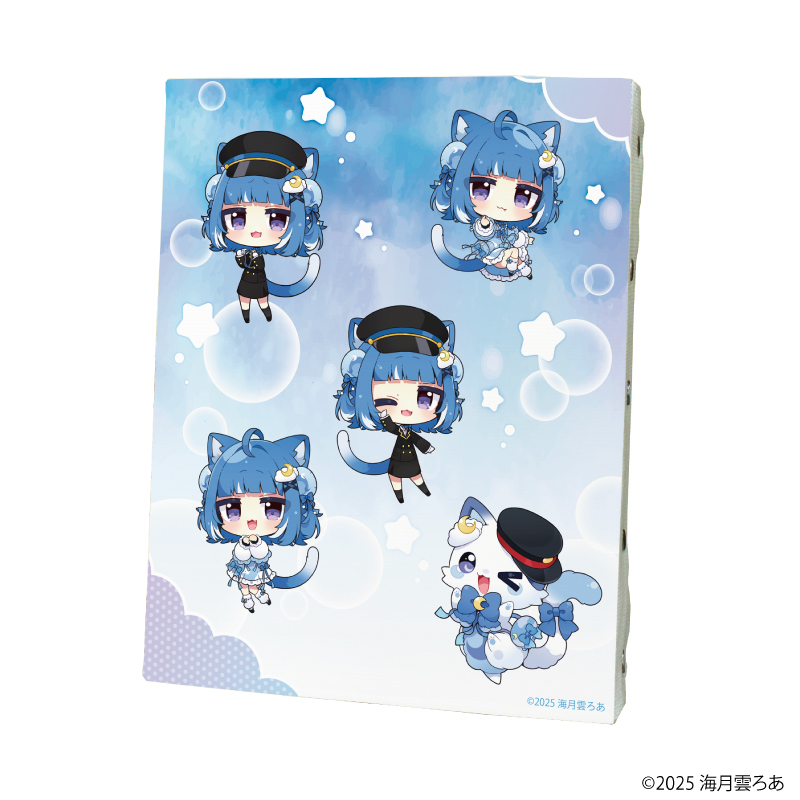 海月雲ろあ_キャンバスボード02/集合デザイン(描き下ろしイラスト)