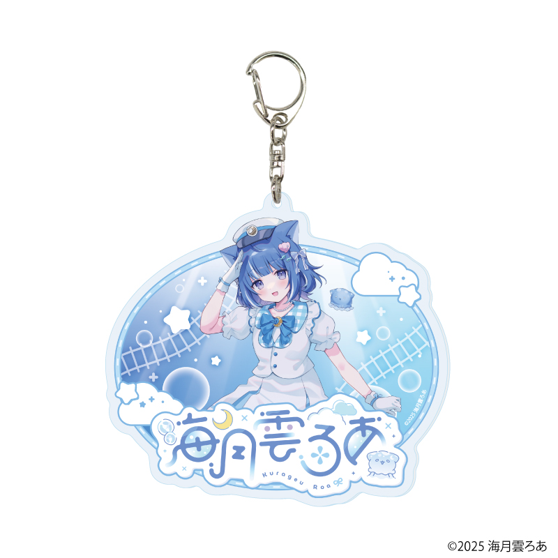 海月雲ろあ_デカアクリルキーホルダー01/海月雲ろあ 駅員衣装ver(描き下ろしイラスト)