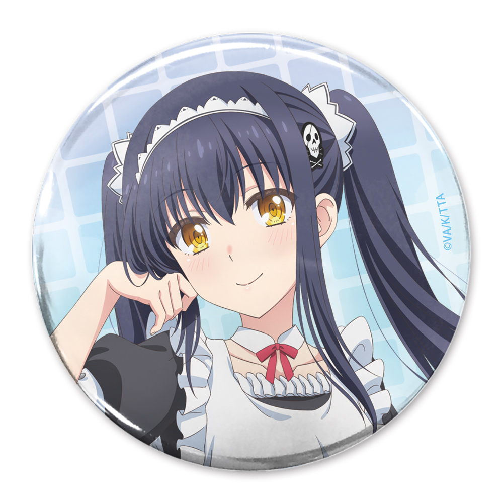 Summer Pockets_描き下ろし 久島鴎 65mm缶バッジ ご奉仕メイドVer.