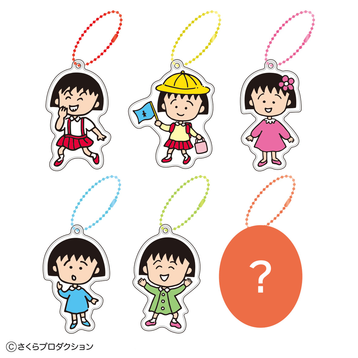 ちびまる子ちゃん_リフレクターコレクション(レトロリバイバル)【コンプリートBOX/6個入り】