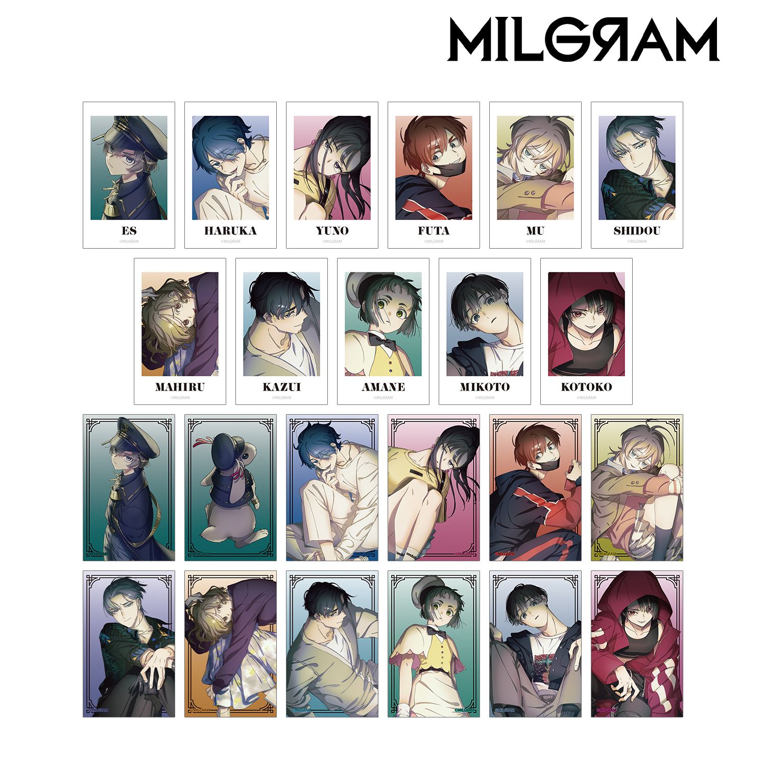MILGRAM -ミルグラム-_描き下ろし 3rd Anniversary ver. トレーディングイラストカード(単位/コンプリートBOX) 【BOX/23パック入り】