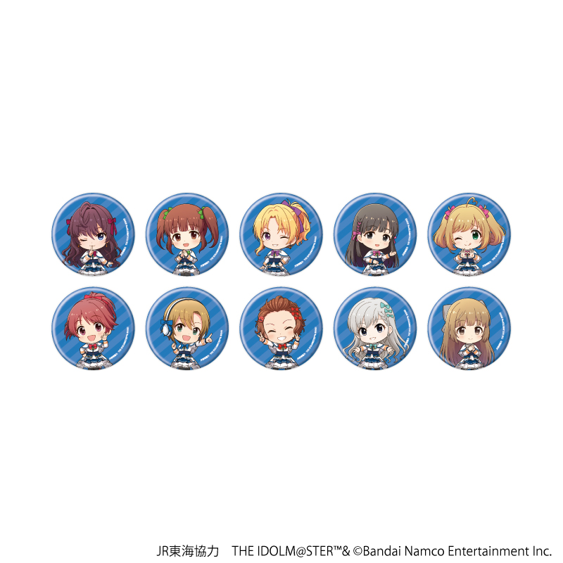JR東海×アイドルマスターシリーズ TR@VEL MEDLEY!!!!!!_缶バッジ02/コンプリートセット(全10種)【コンプリートセット/10個入り】