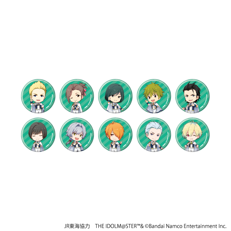 JR東海×アイドルマスターシリーズ TR@VEL MEDLEY!!!!!!_缶バッジ04/コンプリートセット(全10種)【コンプリートセット/10個入り】