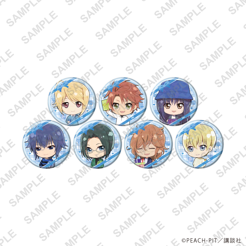 しゅごキャラ！_(57mm)_ホログラム缶バッジ12/ホワイトデーver. コンプリートセット(全7種)(ミニキャライラスト)【コンプリートセット／7個入り】