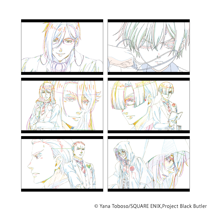 黒執事 -寄宿学校編-_ポストカード6枚セット01/寄宿学校編セット(原画イラスト)