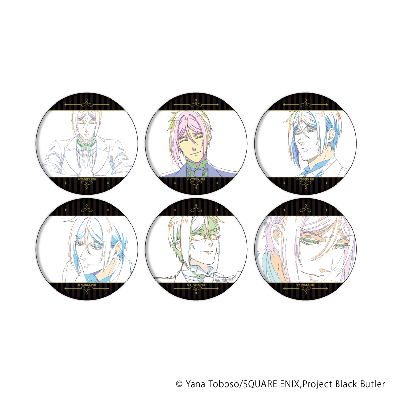 黒執事 -緑の魔女編-_缶バッジ01/セバスチャンBOX コンプリートセット(全6種)(原画イラスト)【コンプリートセット/6個入り】