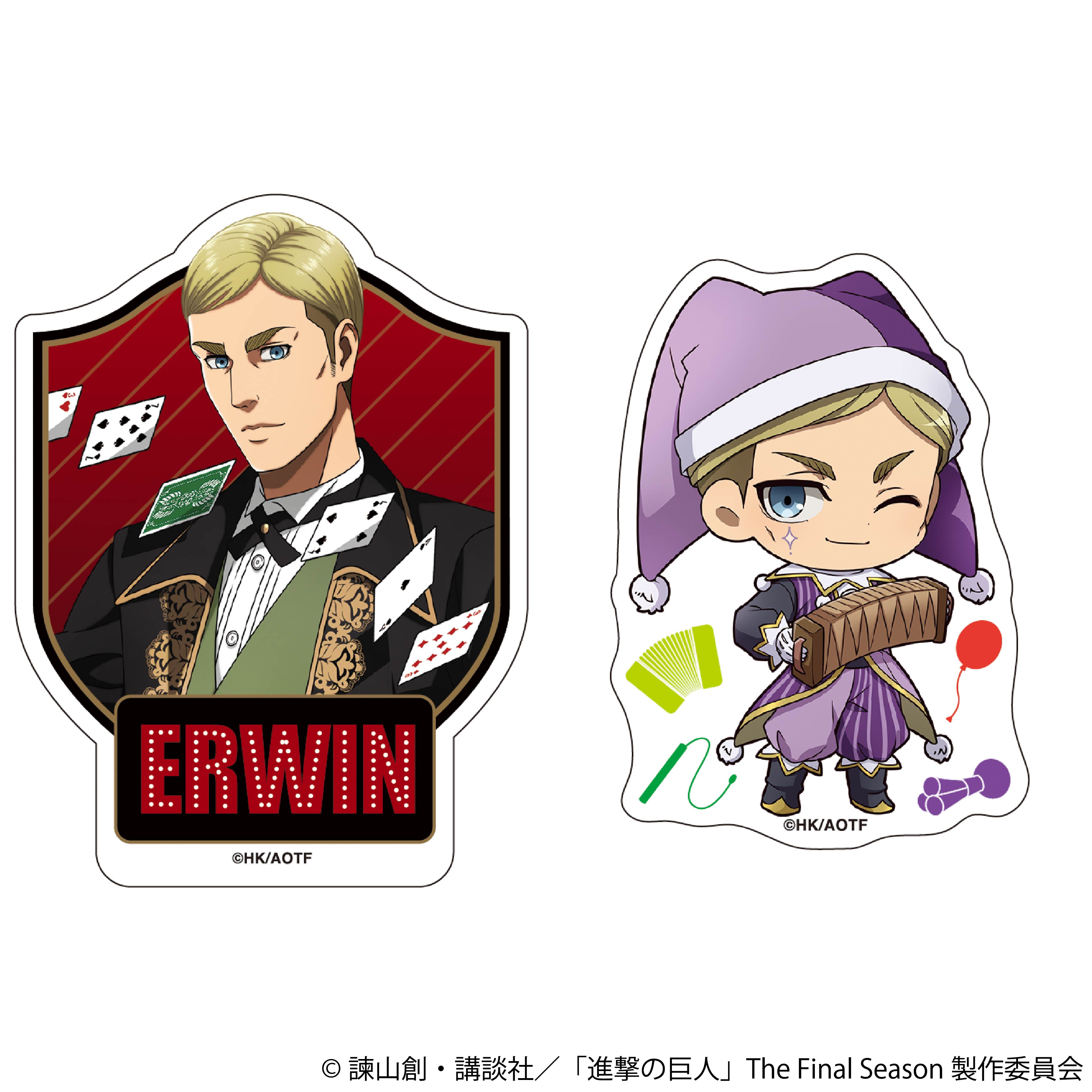 進撃の巨人_ステッカーセット／エルヴィン