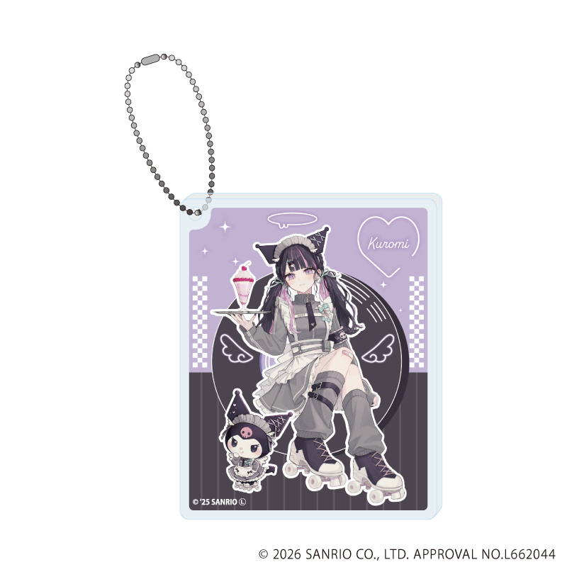 赤倉×サンリオキャラクターズ_アクリルブロックキーホルダー02/クロミ(コラボイラスト)