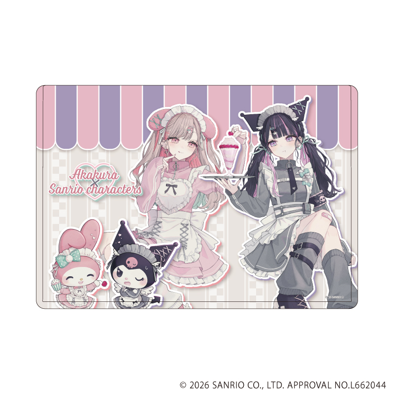 赤倉×サンリオキャラクターズ_キャラクリアケース34/マイメロディ&クロミ(コラボイラスト)