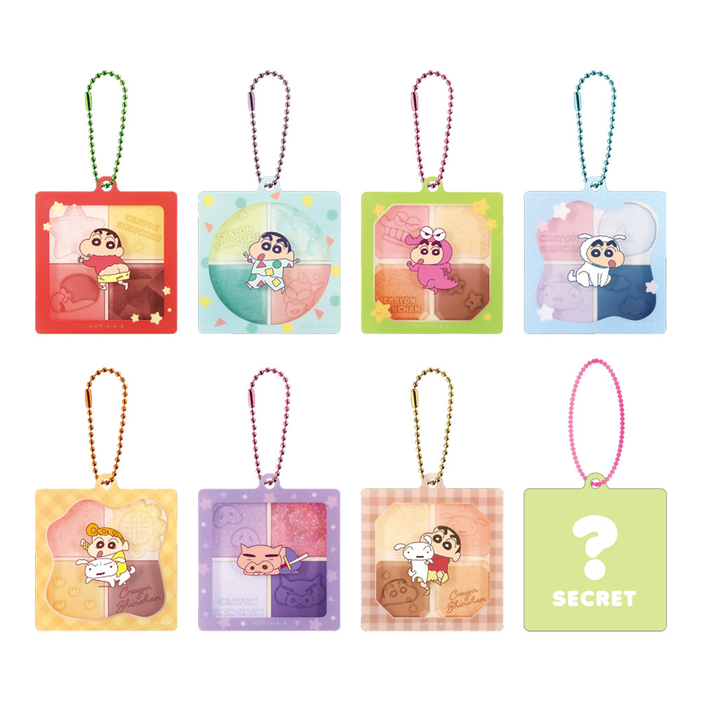 クレヨンしんちゃん_シークレットアイシャドウ風キーチェーン【BOX／8個入り】