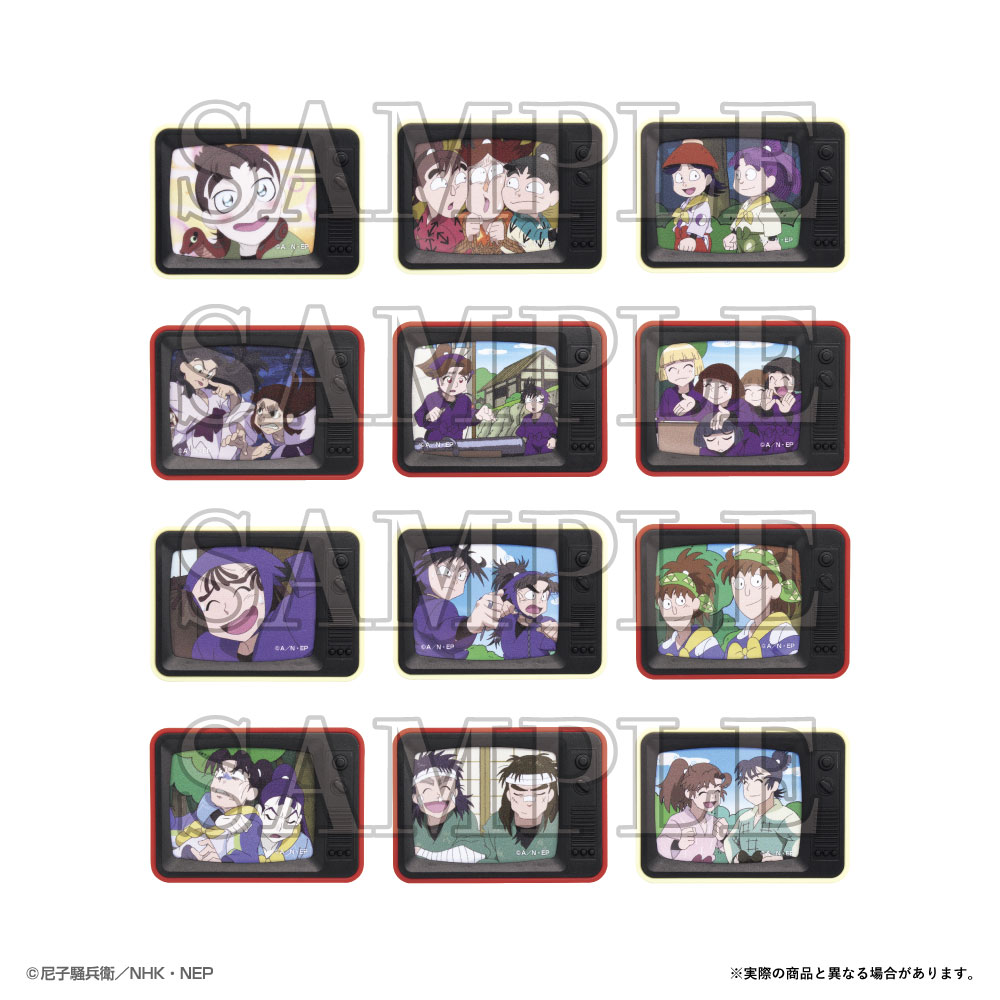 忍たま乱太郎 トレーディングTV型 スタンドバッチ コンプリート 忍たま乱太郎_トレーディングTV型スタンドバッジ Vol.2【BOX／12個入り