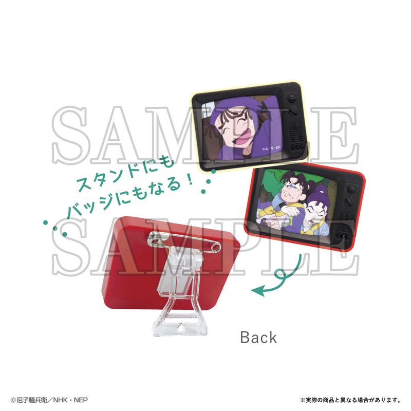 忍たま乱太郎_トレーディングTV型スタンドバッジ Vol.2【BOX／12個入り