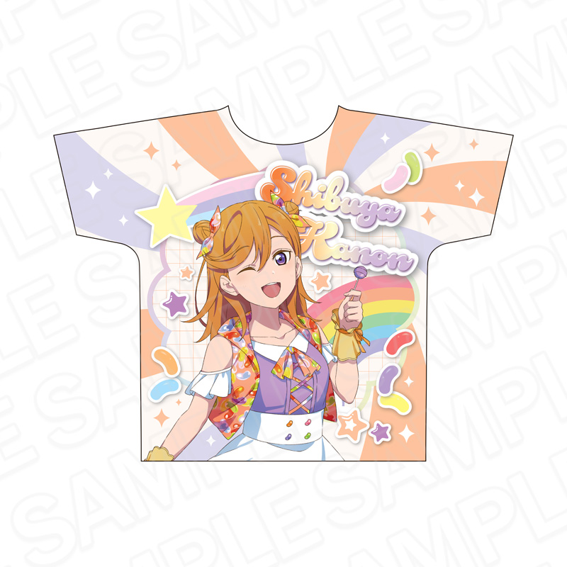 ラブライブ!スーパースター!!_フルグラフィックTシャツ 澁谷かのん Cafe party ver.