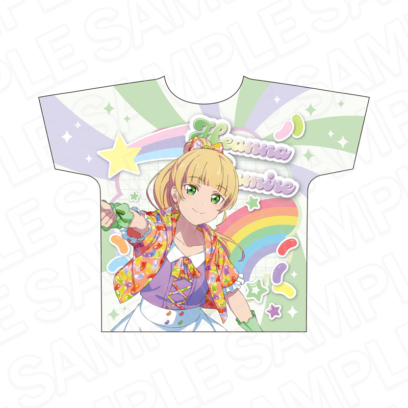 ラブライブ!スーパースター!!_フルグラフィックTシャツ 平安名すみれ Cafe party ver.