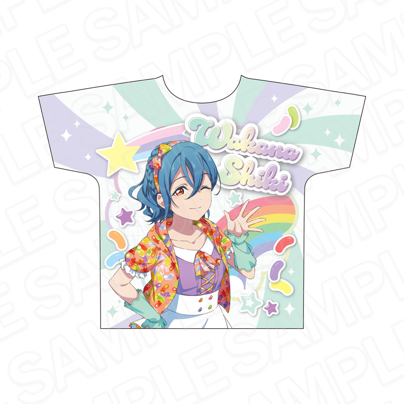 ラブライブ!スーパースター!!_フルグラフィックTシャツ 若菜四季 Cafe party ver.