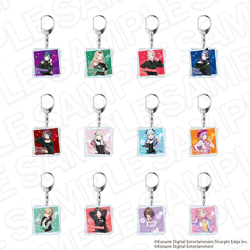 シャインポスト_ホログラムアクリルキーホルダー(ランダム) B　【コンプリートOPP／12個入り】