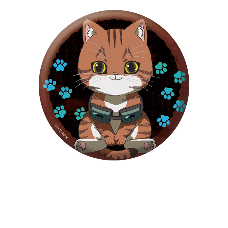 ニャイト・オブ・ザ・リビングキャット_ぺたん娘缶バッジ タニシ