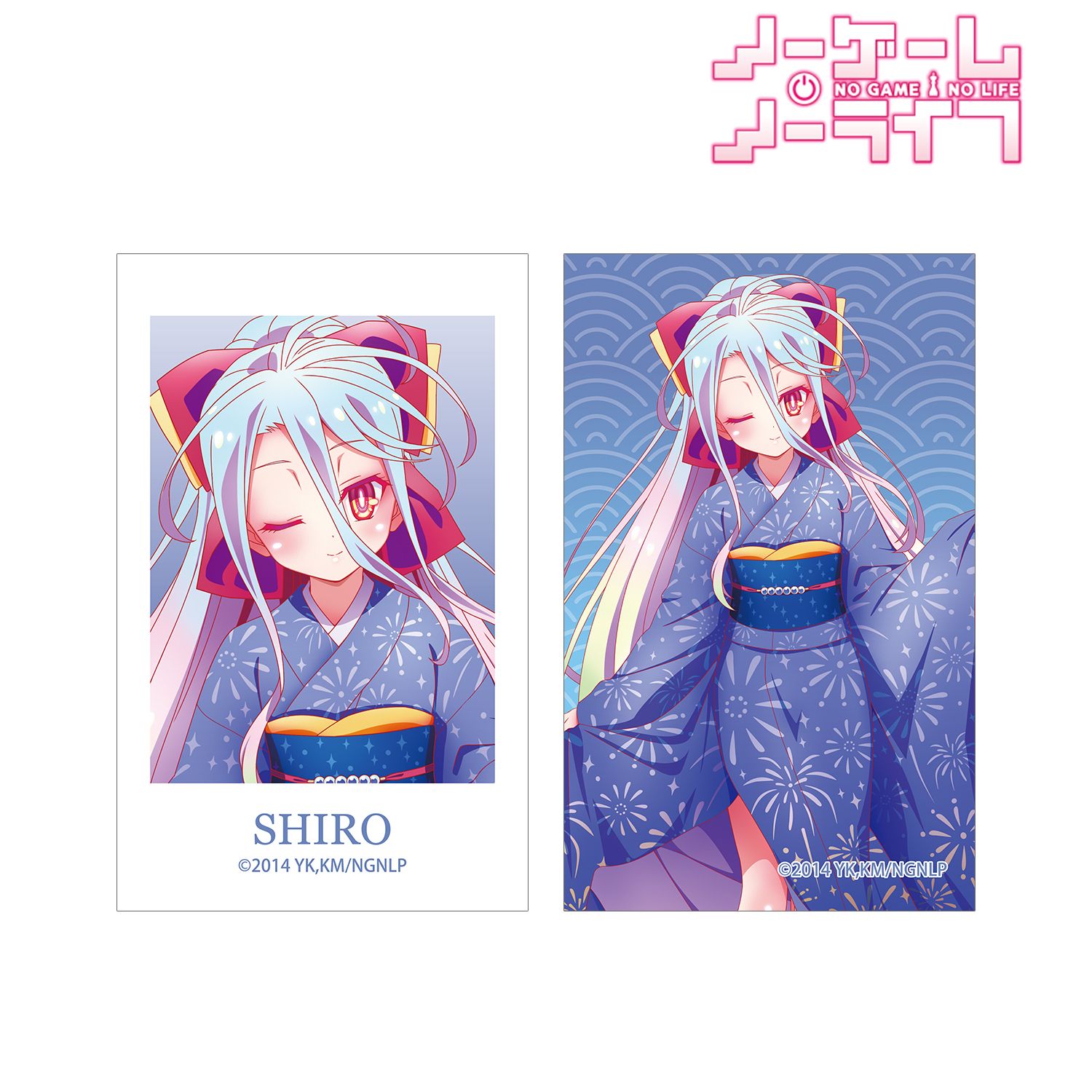 ノーゲーム・ノーライフ_描き下ろし 白 和装ver. イラストカード2枚セット