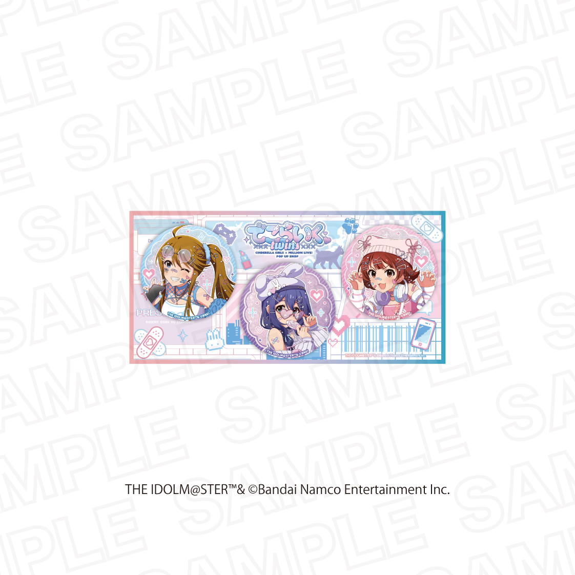 アイドルマスター シンデレラガールズ×アイドルマスター ミリオンライブ!_描き下ろしグリッター缶バッジセット ミリオンライブ!