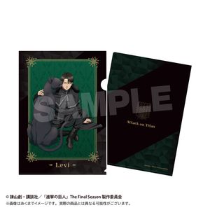 進撃の巨人_クリアファイル　ウィンターアニマルver.　リヴァイ