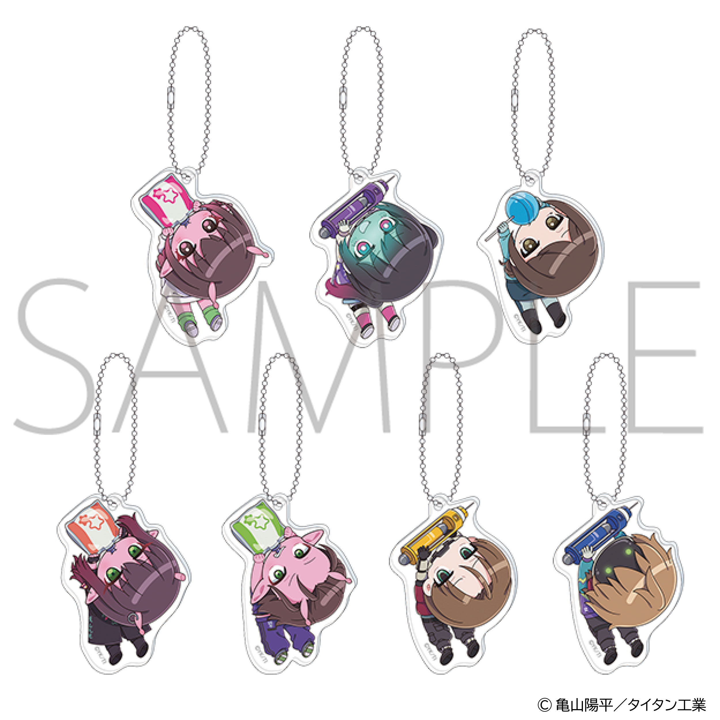 銀河特急 ミルキー☆サブウェイ_かぷりっこアクリルキーホルダーコレクション 【BOX／7個入り】