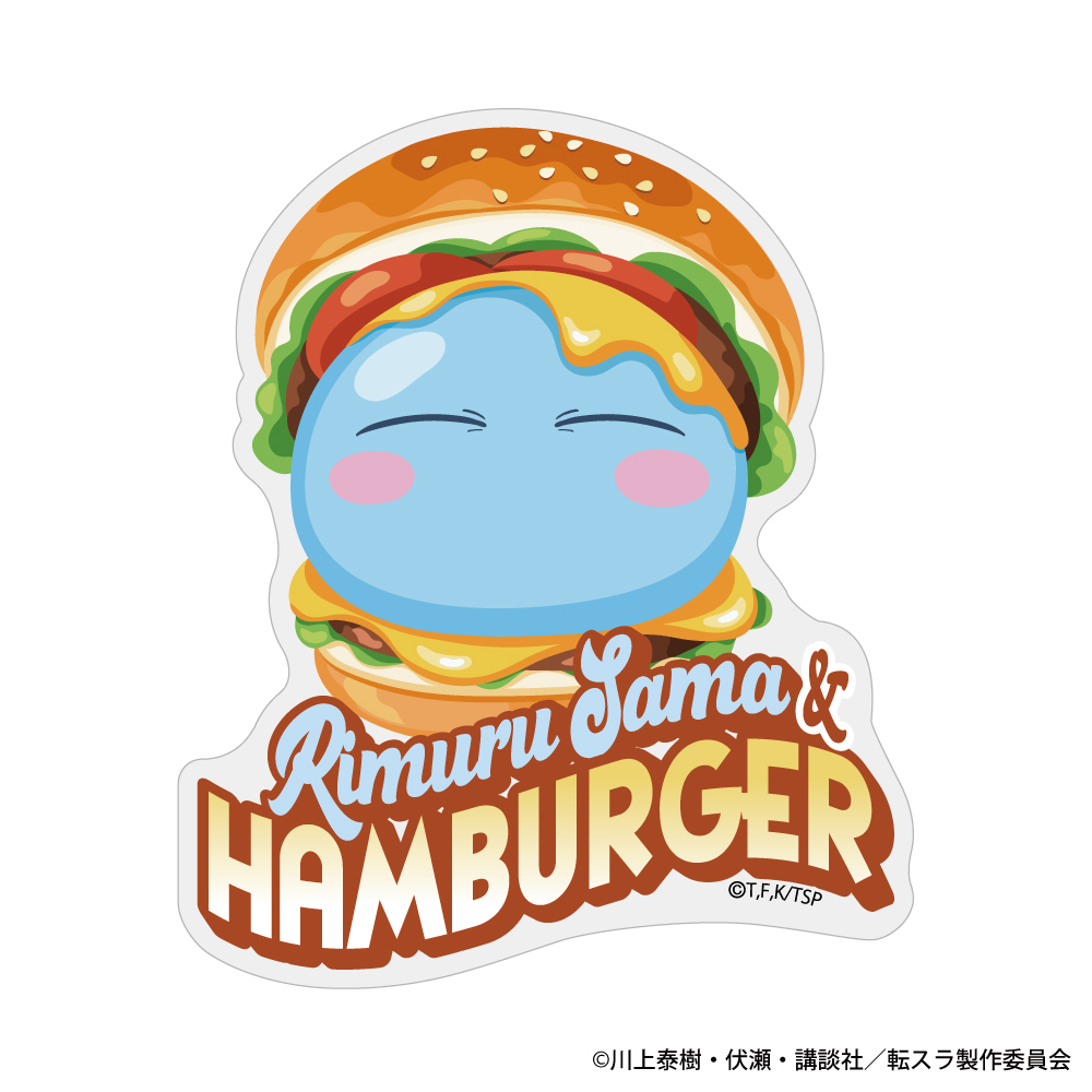 転生したらスライムだった件_ハンバーガーに挟まれたリムル様 アクリルマグネット