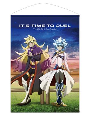 遊☆戯☆王ゴーラッシュ!!_描き下ろし ユウディアス&ズウィージョウ B2タペストリー オフモードの決闘者Ver.