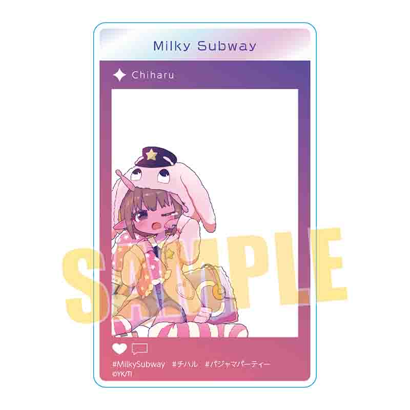 銀河特急 ミルキー☆サブウェイ_アクリルカード チハル(パジャマパーティー)
