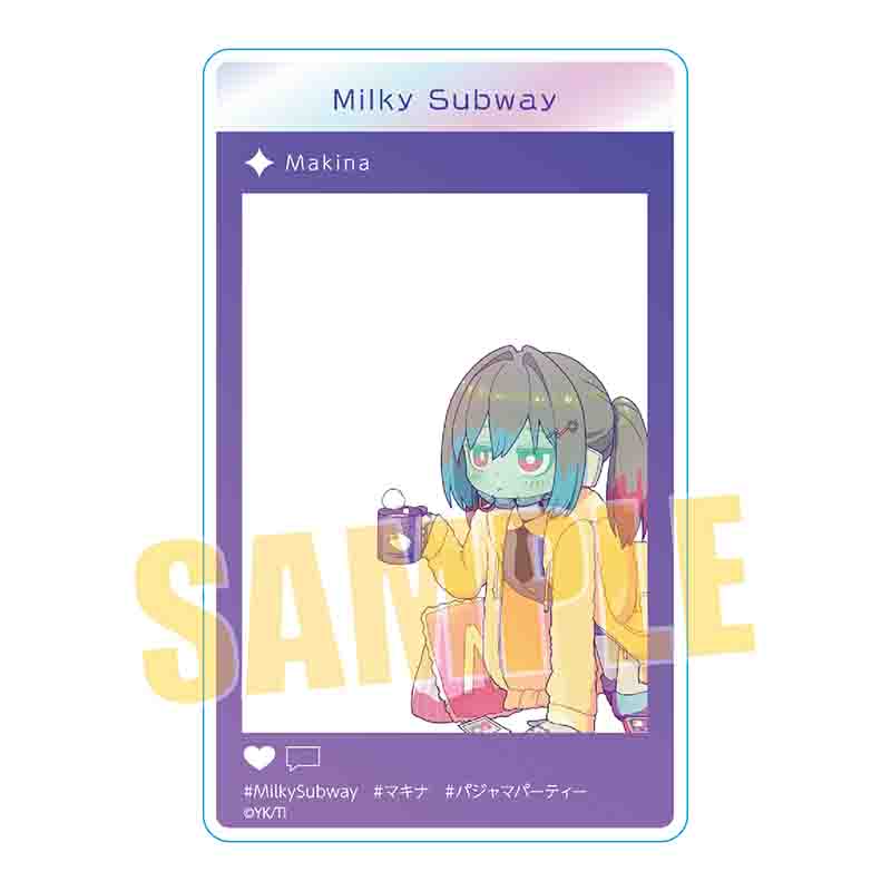 銀河特急 ミルキー☆サブウェイ_アクリルカード マキナ(パジャマパーティー)