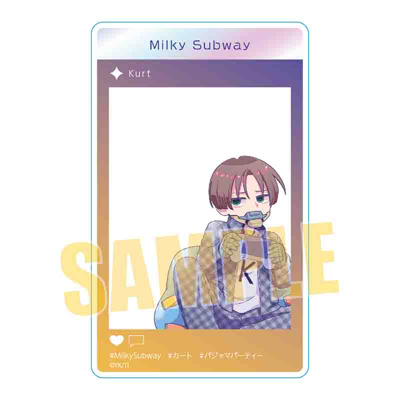 銀河特急 ミルキー☆サブウェイ_アクリルカード カート(パジャマパーティー)