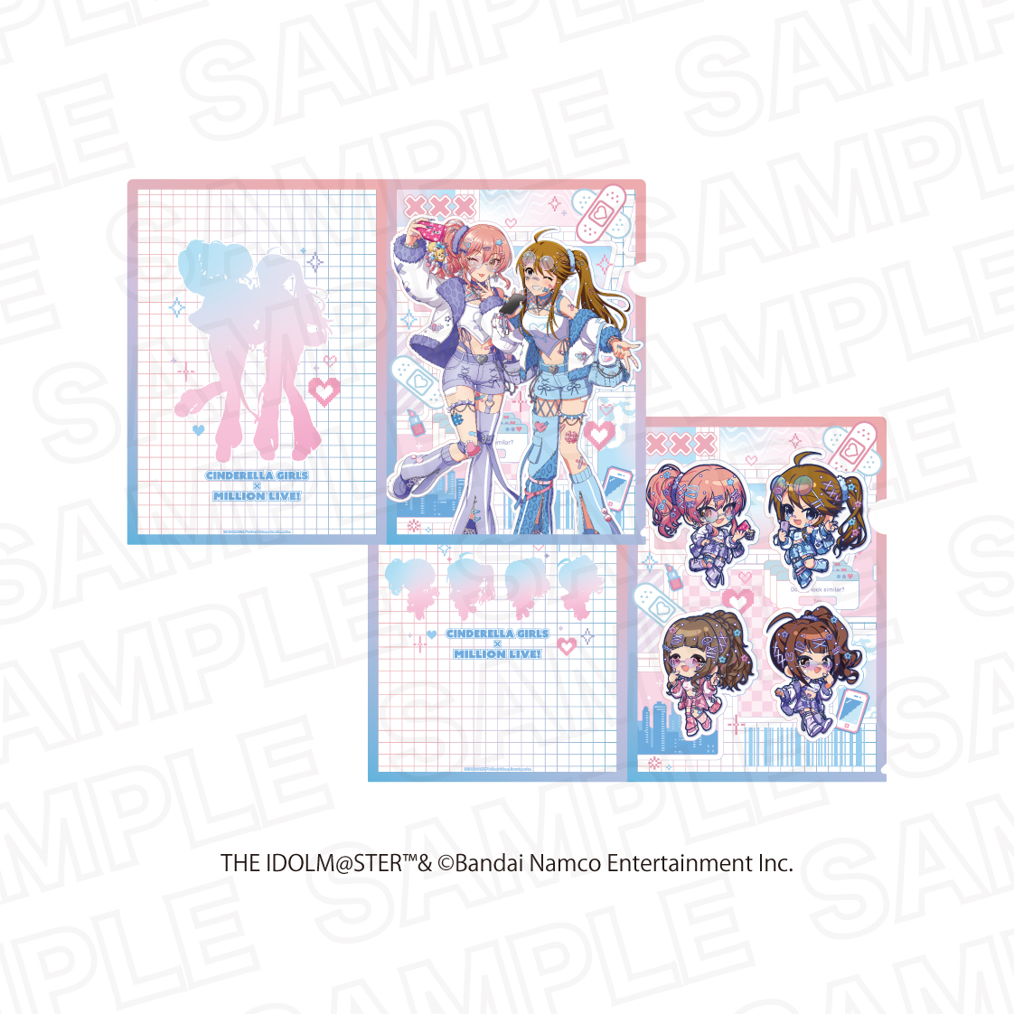 アイドルマスター シンデレラガールズ×アイドルマスター ミリオンライブ！_クリアファイルセット A