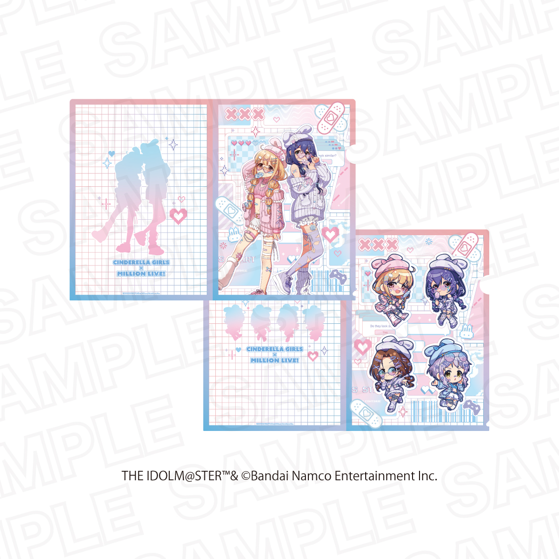 アイドルマスター シンデレラガールズ×アイドルマスター ミリオンライブ！_クリアファイルセット B