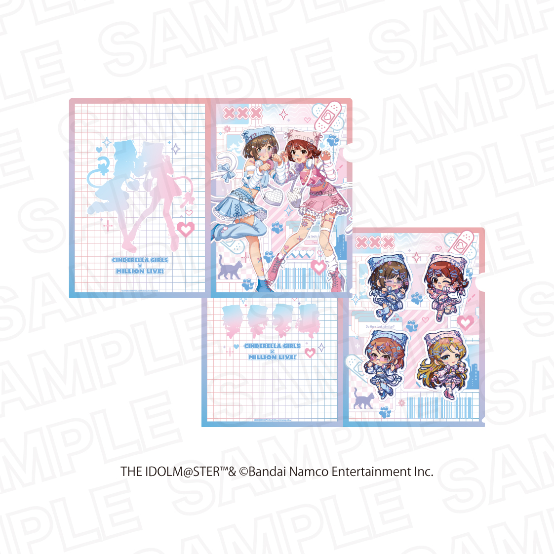 アイドルマスター シンデレラガールズ×アイドルマスター ミリオンライブ！_クリアファイルセット C