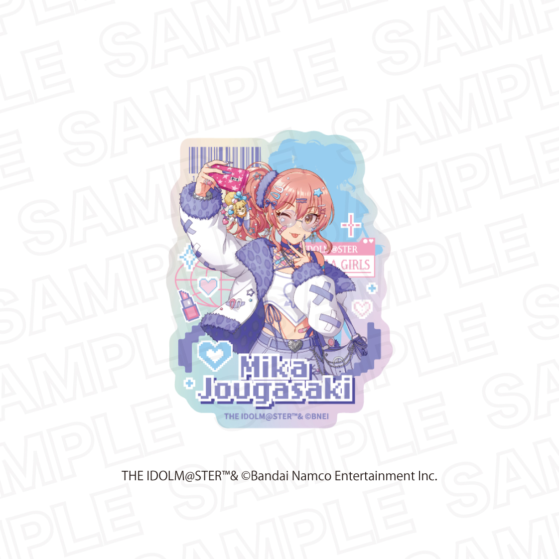 アイドルマスター シンデレラガールズ×アイドルマスター ミリオンライブ！_オーロラステッカー 城ヶ崎 美嘉