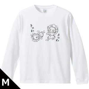 しゃばけ_Mサイズ_リブ付ロングスリーブTシャツ 鳴家 戯画ver.